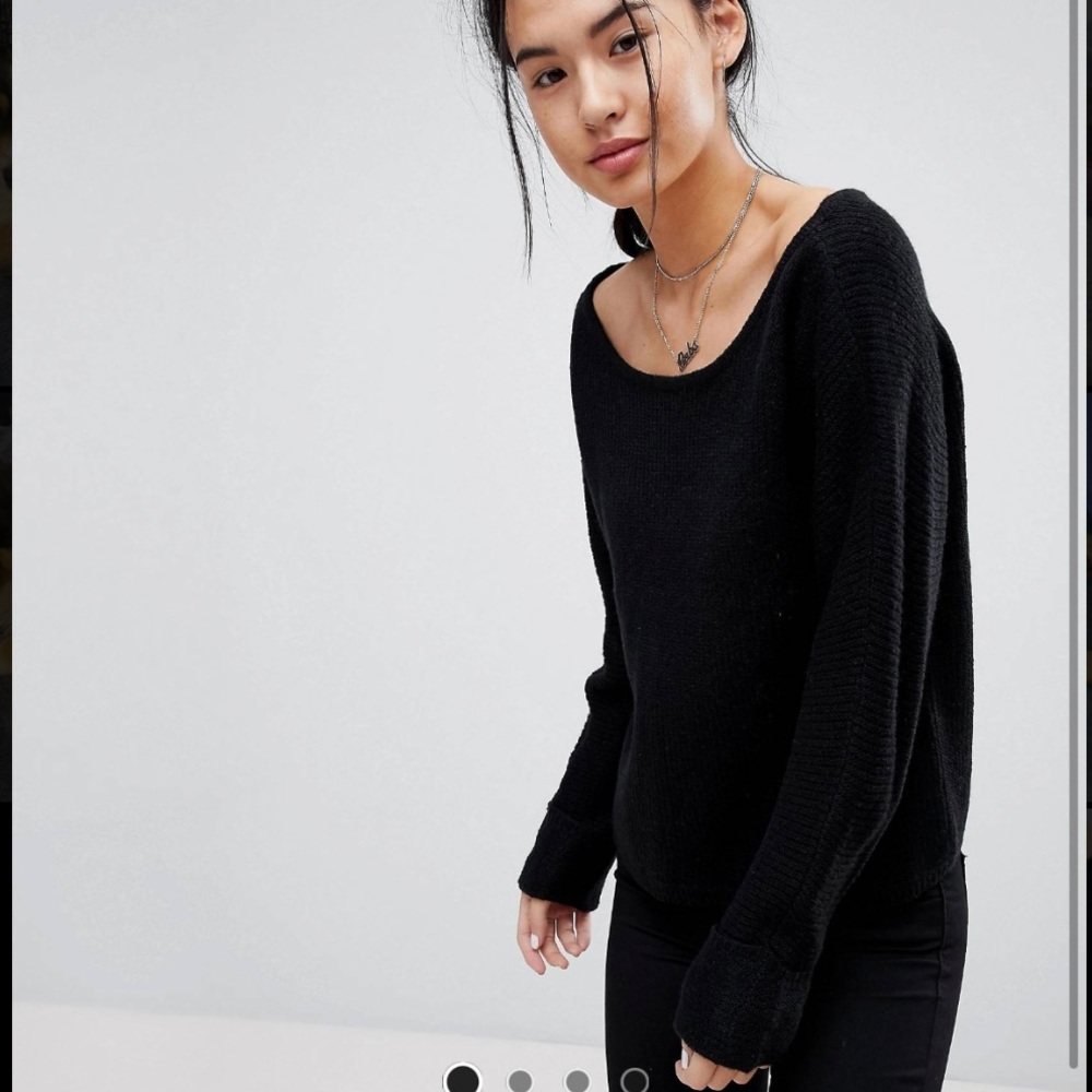 NWOT Noisy May black off the shoulder sweater